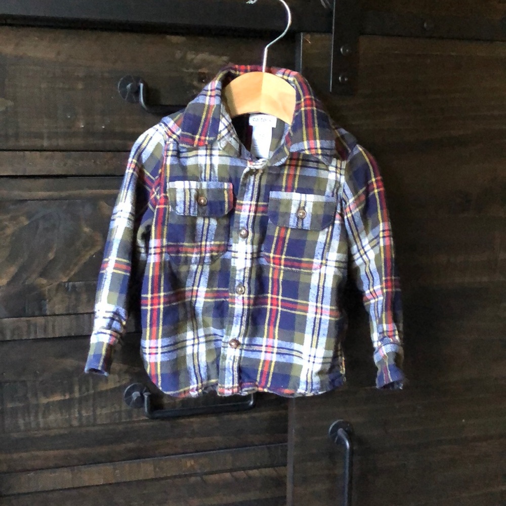 Carters Flannel Button Down Shirt
